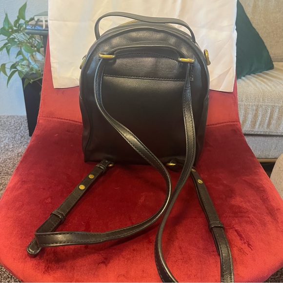 Michael Kors Black Backpack with Gold Details - Picture 4 of 11